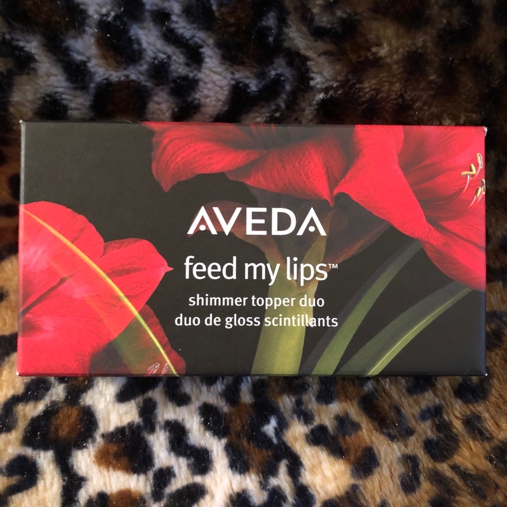 Aveda feed my lips shimmer topper duo gift box